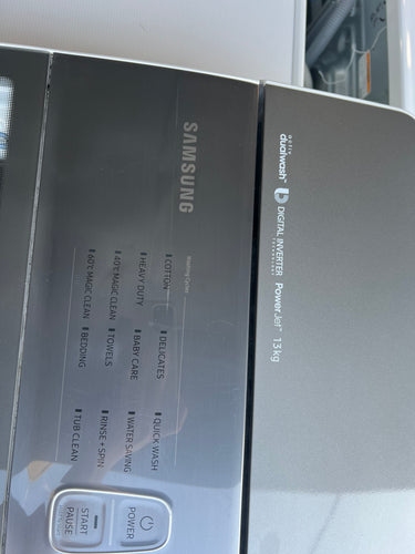 Second hand Samsung 13kg Activ DualWash Top Load Washing Machine WA13M8700GW - Second Hand Appliances Geebung